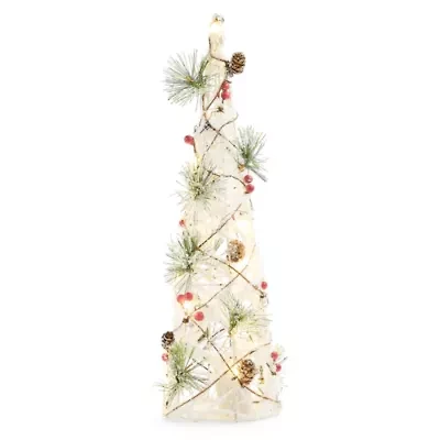 North Pole Trading Co. 20in Cone Tree Christmas Tabletop Decor