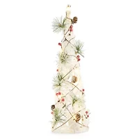 North Pole Trading Co. 20in Cone Tree Christmas Tabletop Decor