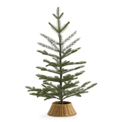 North Pole Trading Co. 25in Willow Pot Christmas Tabletop Tree
