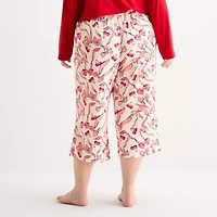 Sleep Chic Womens Plus Pajama Capri Pant