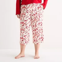 Sleep Chic Womens Plus Pajama Capri Pant