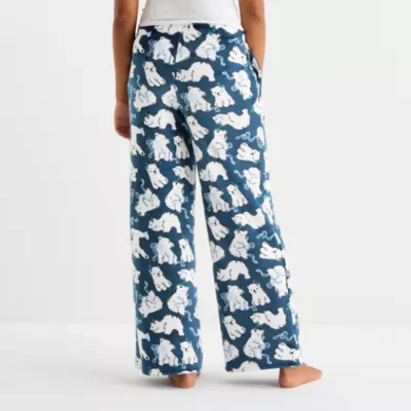 Arizona Body Womens Fleece Juniors Pajama Pants