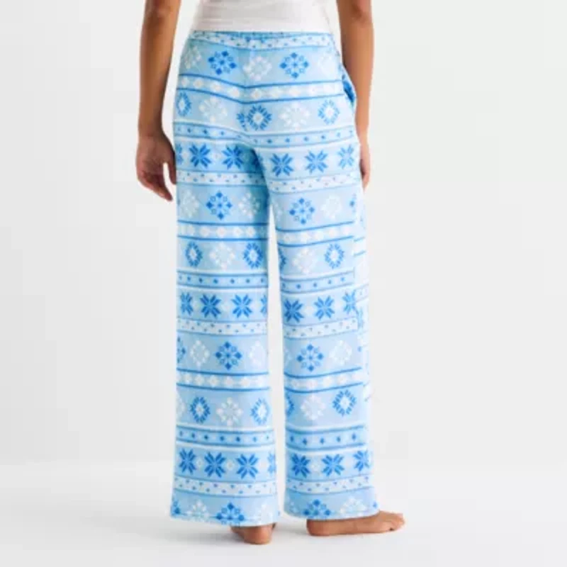 Arizona Womens Juniors Fleece Pajama Pants