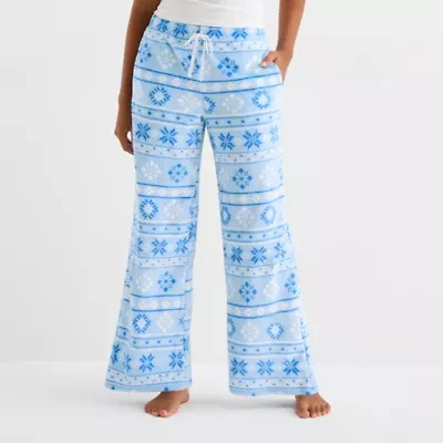 Arizona Womens Juniors Fleece Pajama Pants