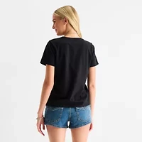 Hurley Womens Crew Neck Short Sleeve Juniors Graphic T-Shirt
