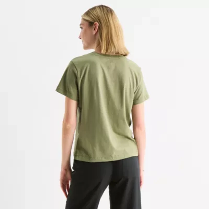 Hurley Womens Juniors Crew Neck Short Sleeve Graphic T-Shirt