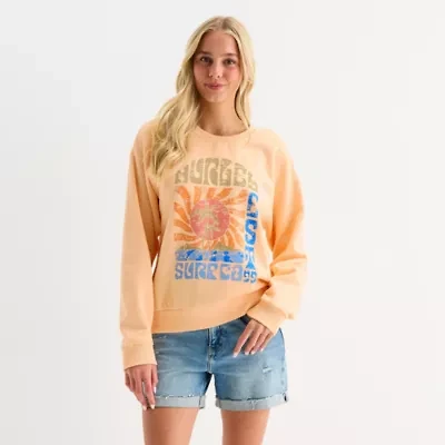 Hurley Womens Crew Neck Long Sleeve Juniors Sweatshirt