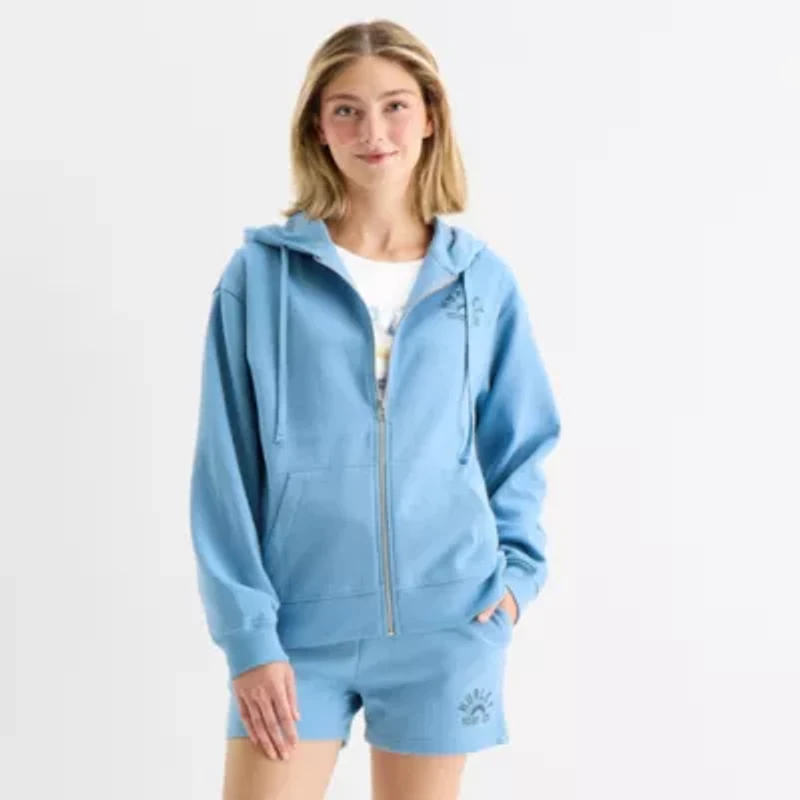 Hurley Womens Long Sleeve Fleece Zipper Juniors Hoodie