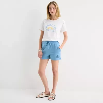 Hurley Juniors Womens High Rise Pull-On Short