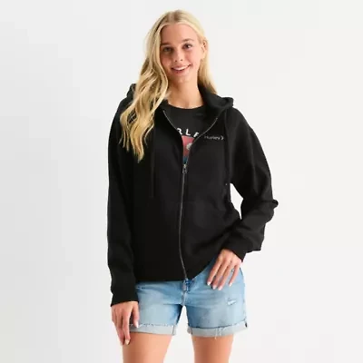Hurley Womens Long Sleeve Fleece Zipper Juniors Hoodie