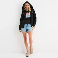 Hurley Womens Long Sleeve Fleece Zipper Juniors Hoodie