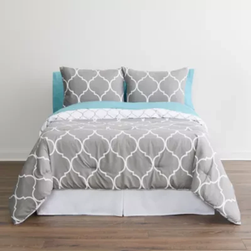 Home Expressions Nora Ogee Complete Bedding Set with Sheets