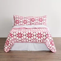 Martha Stewart Holiday Star 3-pc. Quilt Set