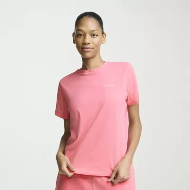 Champion Womens Crew Neck Short Sleeve Active T-Shirt