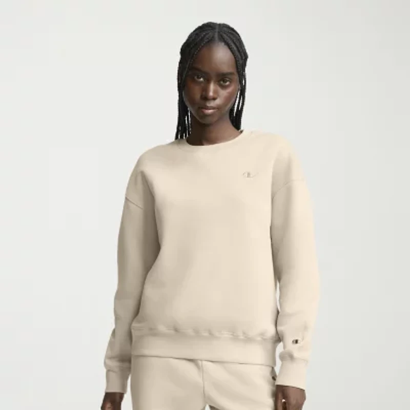 Champion Womens Powerblend Crew Neck Long Sleeve Sweatshirt