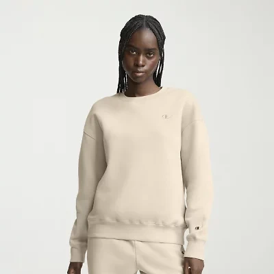 Champion Womens Powerblend Crew Neck Long Sleeve Sweatshirt