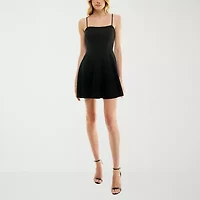 B. Smart Womens Sleeveless Juniors Fit + Flare Dress