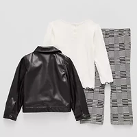 Little Lass Toddler Girls 3-pc. Pant Set