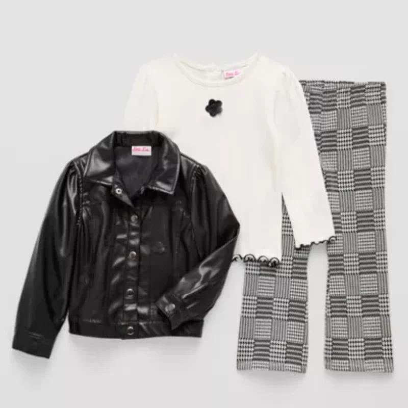 Little Lass Toddler Girls 3-pc. Pant Set