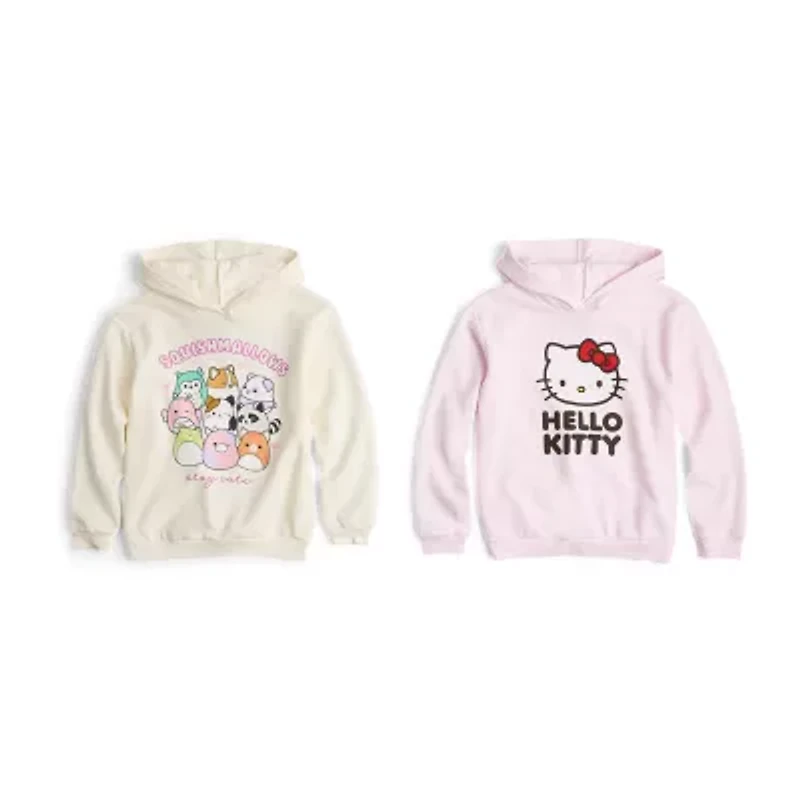Little & Big Kid Girls Long Sleeve Hello Kitty Fleece Hoodie