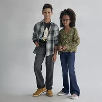 Thereabouts Little & Big Kid Girls V Neck Long Sleeve Blouse