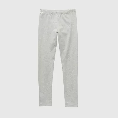 Thereabouts Solid Little & Big Kid Girls Knit Full Length Leggings