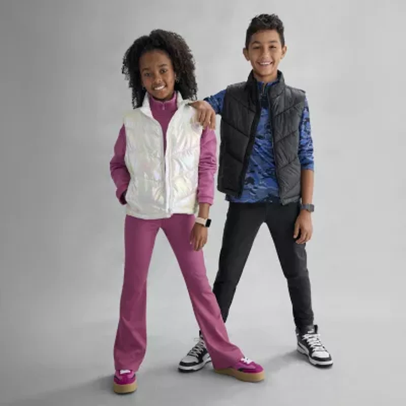 Xersion Little & Big Kid Girls Heavyweight Puffer Vest