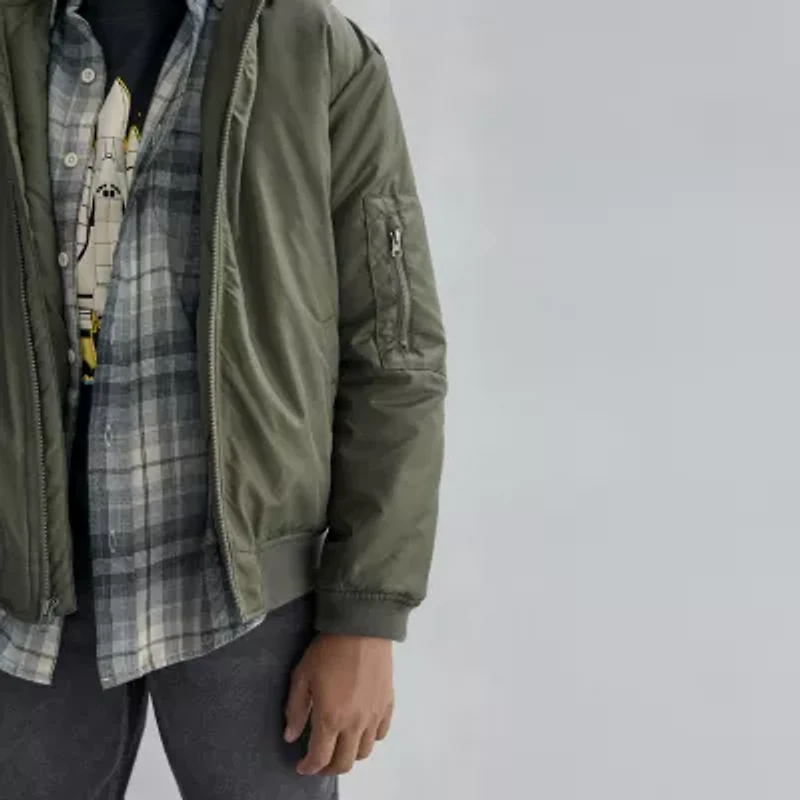 Thereabouts Little & Big Kid Boys Hooded Water Resistant Midweight Puffer Jacket
