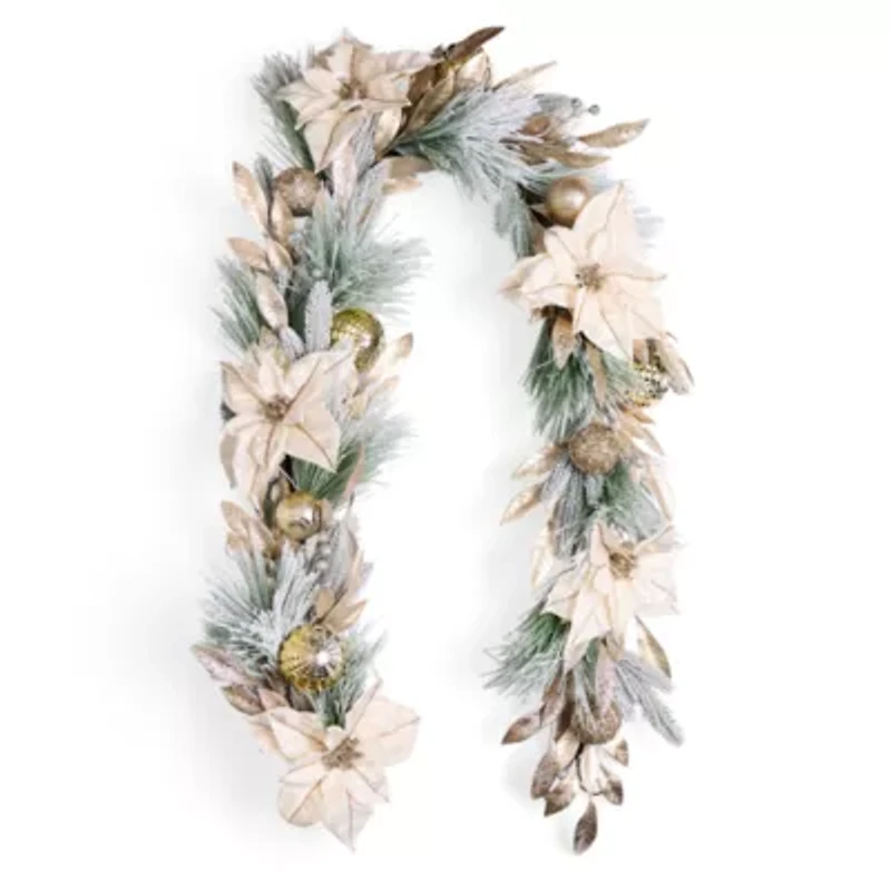 North Pole Trading Co. Neutral Christmas Indoor Garland