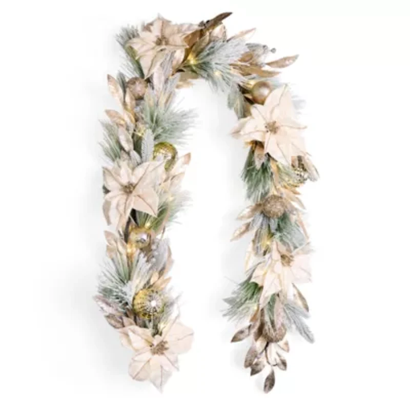 North Pole Trading Co. Neutral Christmas Indoor Garland