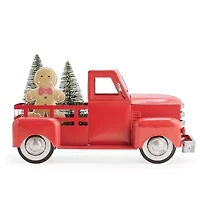 North Pole Trading Co. Red Truck Christmas Tabletop Decor