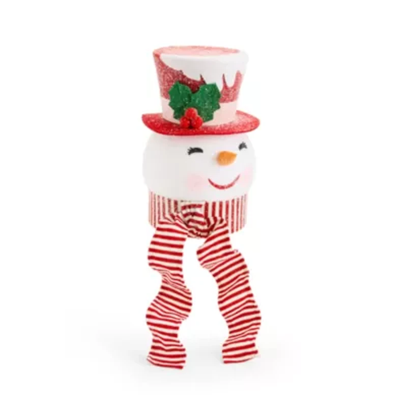 North Pole Trading Co. Snowman Head Christmas Tree Topper