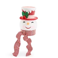 North Pole Trading Co. Snowman Head Christmas Tree Topper