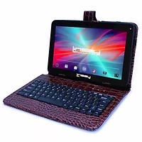 10.1" Quad Core 2GB RAM 32GB Storage Android 12 Tablet with Crocodile Style Leather Keyboard