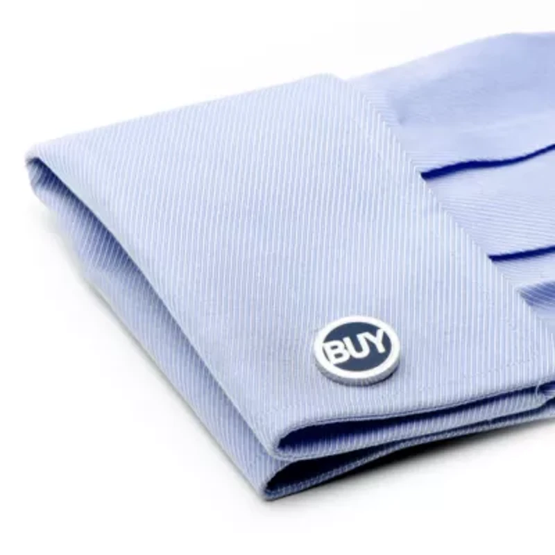 Buy Sell Stock Trader Cufflinks