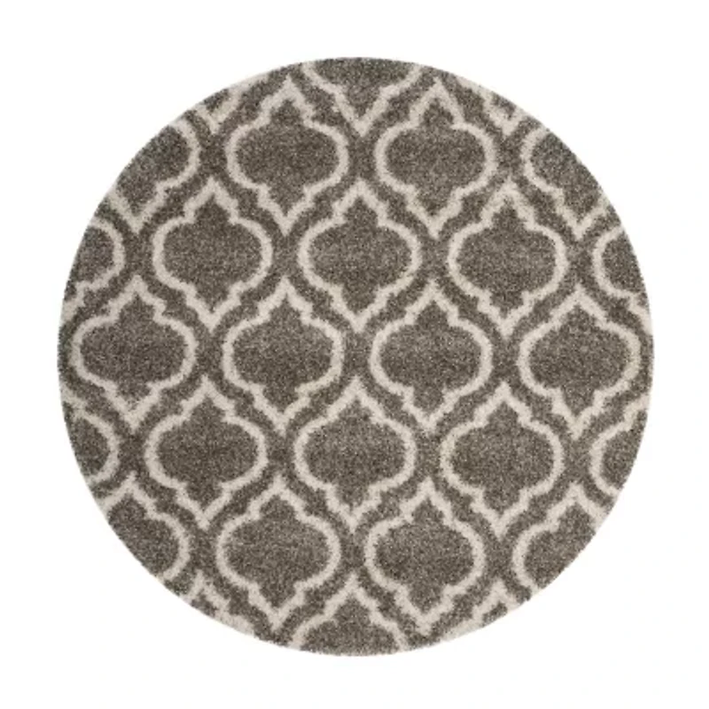 Safavieh Hudson Shag Collection Toireasa Geometric Round Area Rug