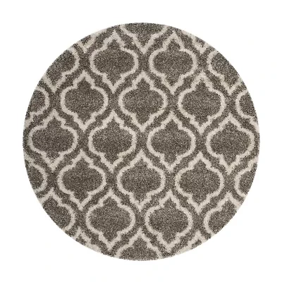 Safavieh Hudson Shag Collection Toireasa Geometric Round Area Rug