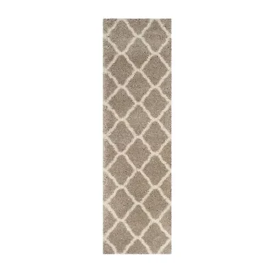 Safavieh Hudson Shag Collection Weldon Geometric Runner Rug