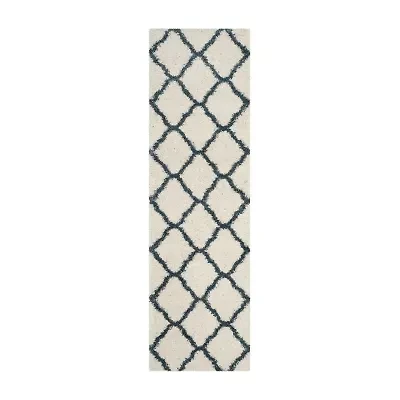 Safavieh Hudson Shag Collection Weldon Geometric Runner Rug