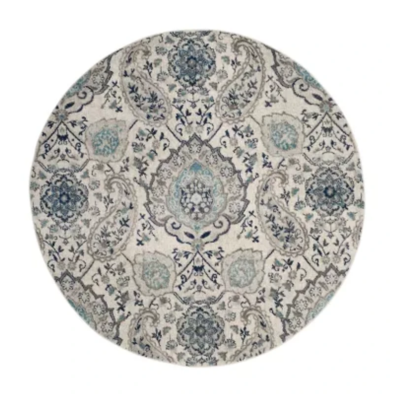 Safavieh Madison Collection Baldric Floral Round Area Rug