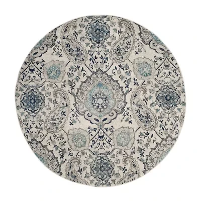 Safavieh Madison Collection Baldric Floral Round Area Rug