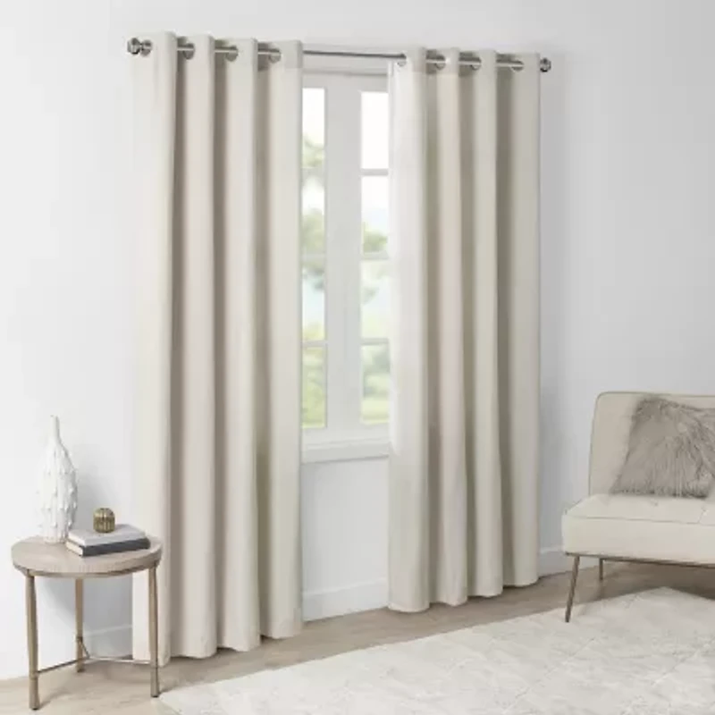 Madison Park Oslow Grommet Top Light-Filtering Single Curtain Panel