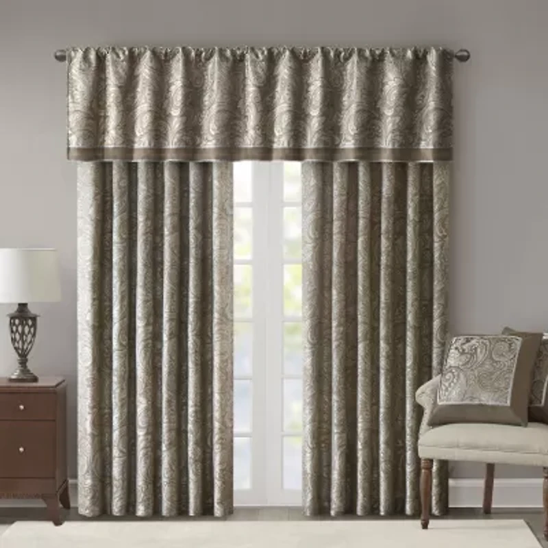 Madison Park Whitman Rod Pocket Tailored Valance