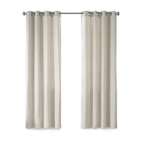 Madison Park Oslow Grommet Top Light-Filtering Single Curtain Panel