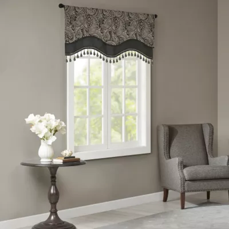 Madison Park Whitman Rod Pocket Scallop Valance