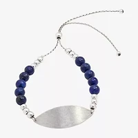 Sparkle Allure Empowerment Womens Blue Lapis Beaded Bracelet