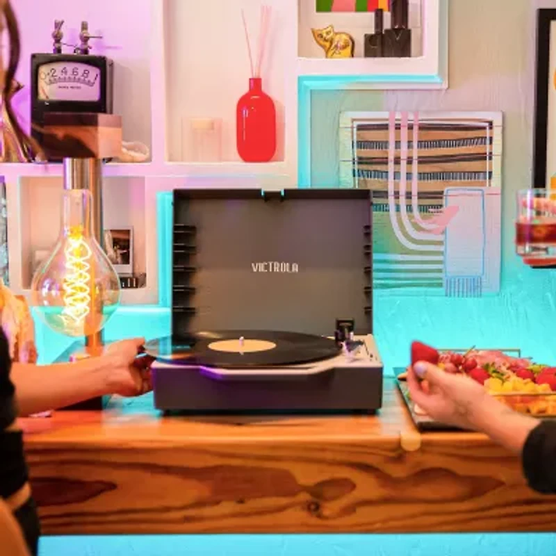 Victrola Re-Spin Sustainable Bluetooth Suitcase Record Player