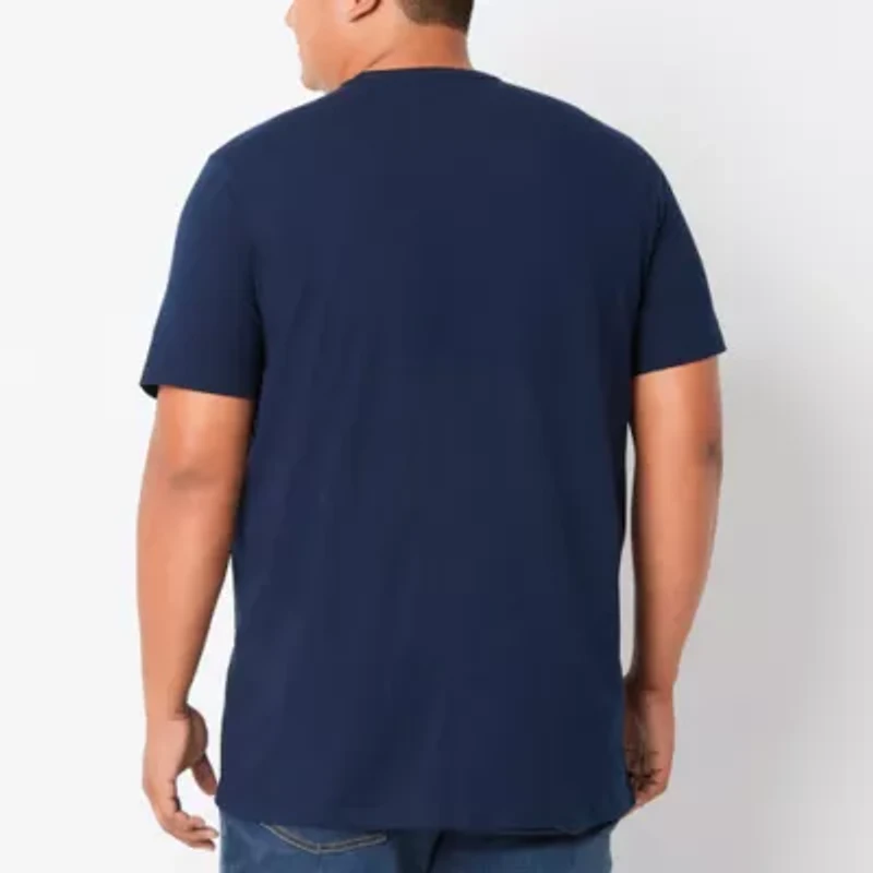 St. John's Bay Super Soft Pocket Mens Crew Neck Short Sleeve Quick Dry Big and Tall T-Shirt