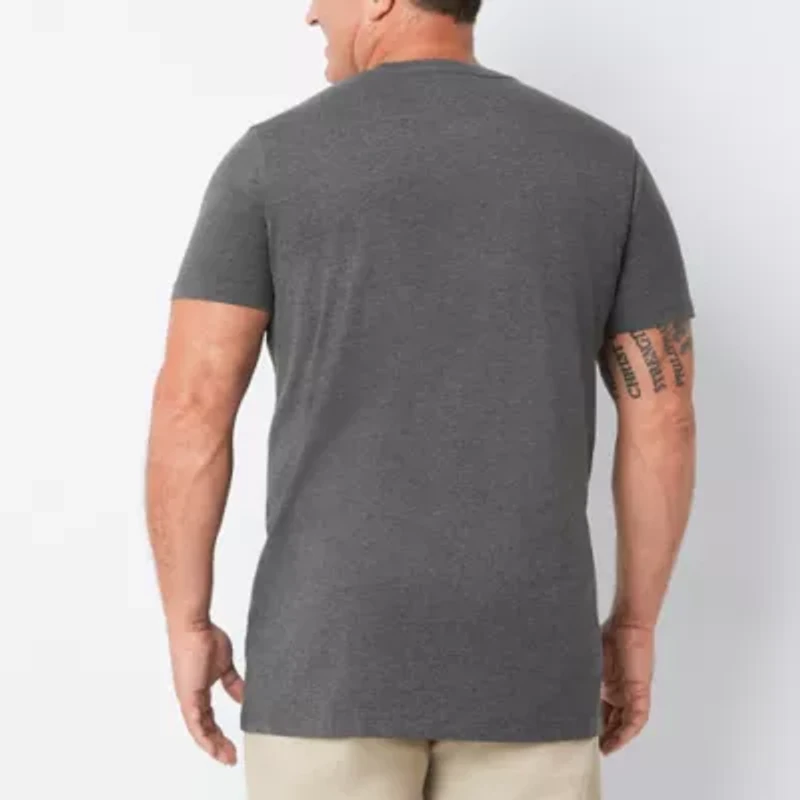 St. John's Bay Super Soft Pocket Mens Crew Neck Short Sleeve Quick Dry Big and Tall T-Shirt