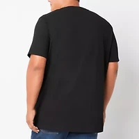 St. John's Bay Super Soft Mens V Neck Short Sleeve Quick Dry Big and Tall T-Shirt